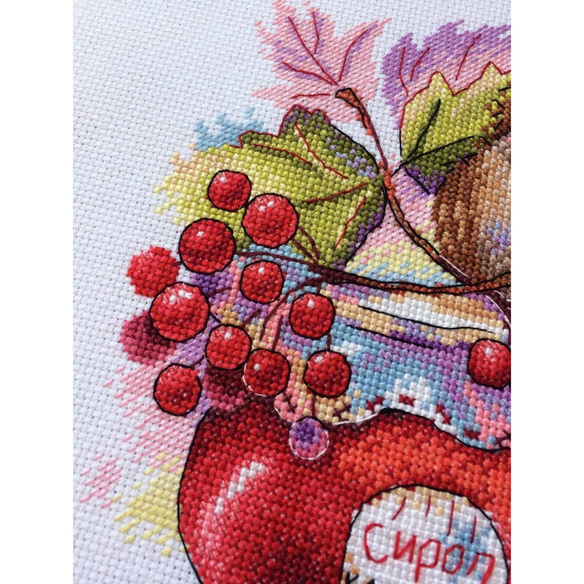 MP Studia Winged Arrowwood Cross Stitch Kit